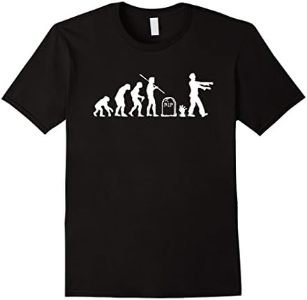 Men's Zombie Evolution Funny Zombie T-Shirts XL Black