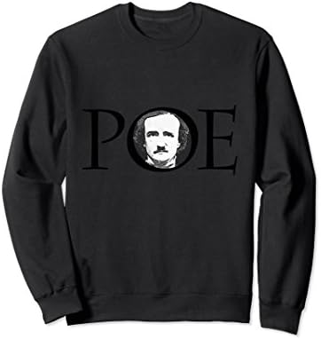 Unisex Edgar Allan Poe Sweatshirt Author of The Raven 2XL Black