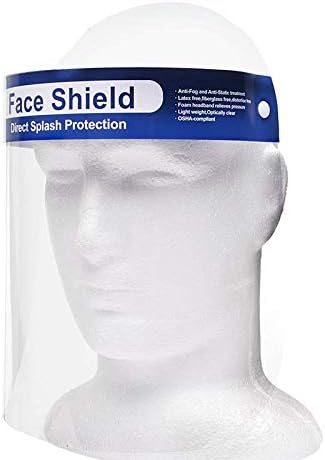 Reusable Face Shield 10PCS - Plastic Face Shield Anti-Saliva Windproof Dustproof Safety Face Shield Full Face Shield