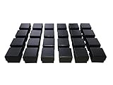 Marimor Jewelry Black Ring Gift Box with Foam and Velvet Insert Wholesale Pack of (24)