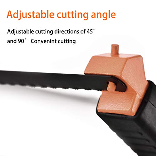 Hacksaw 12-inch includes Reciprocating Blades,Adjustable Tension and Cutting Angle - Thumbnail 2