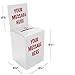 10 Pack of Excello Global Products Large Ballot Box/Charity Box/Suggestion Box/Includes 1000 Entry Sheets/Use for raffles, Lead Generation, Business Cards, Voting, contests, suggestions