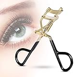 BOLAKER Eyelash Curler, Advanced Silicone Pressure Pad Fits All Eye Shape.No Pinching.Eyelash Curler for Gift (Black)