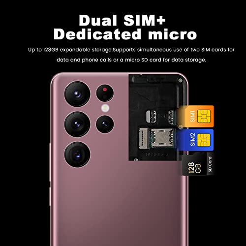 Unlocked Cell Phones, S22 Ultra 5G Android Smart Phone HD Full Screen