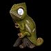 Chameleon Solar Garden Decorations Figurine | Outdoor LED Decor Figure | Light Up Decorative Statue Accents for Yard, Patio, Lawn, Balcony, or Deck | Great Housewarming Gift Idea (Green, 1 Pack)