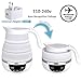 Foldable Travel Electric Kettle, Collapsible Electric Kettle, Dual Voltage Auto Shift ,Temper Control Portable Travel Kettle, Small Electric Kettle Food Grade Silicone, Boil Dry Protection