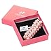 Veenajo Beautiful 2 Rows Simulated Pearl Rhinestone Decor Elastic Stretch Bracelet for Women(pink)