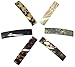French Amie Oblong Cream Nouget Black Silver Onyx Tokyo Shell White Tokyo Opera Handmade 3.5 Inches Strong Grip Celluloid Tortoise Shell Automatic Hair Clip Hair Barrette