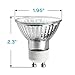 Luxrite LR20490 (4-Pack) 35W/GU10/120V 35-Watt MR16 Halogen Light Bulb, Glass Cover, Dimmable, 320 Lumens, GU10 base