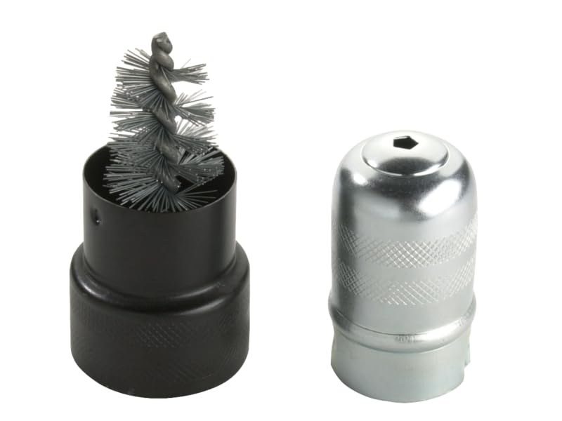 Bahco 2555 Terminal Brush with Metal Housing and Steel Bristles, Black