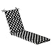 Pillow Perfect 385372 Outdoor/Indoor Polka Dot Chaise Lounge Cushion, 72.5 in. L X 21 in. W X 3 in. D, Black