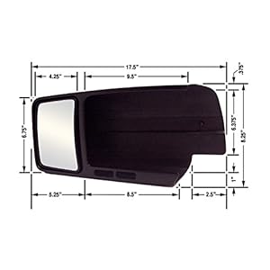 CIPA 11801 Ford F-Series Custom Driver Side Towing Mirror