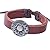 Modern Fantasy Studded Circle Retro Images Engraved Antiqued Style Adjustable Length Leather Wrap Bracelet