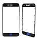 MMOBIEL Front Glass Replacement Compatible with iPhone 7 (Black) incl. Pre-Installed Bezel Frame and Earpiece Mesh