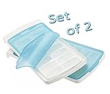 OXO Good Grips No Spill Ice Cube Tray, Blue (Set of 2)
