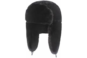 IYWISH Women Men Furry Trapper Hat Winter Hat Faux Fur Ushanka Ear Flap Hunting Windproof Ski Snow Caps Earflaps Russian Hats Thermal Cold Weather Hats