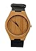 Ideashop New Arrival Hot Japan Movement Quartz Wooden Watches Creative Gifts Fashion Bamboo Watch With Genuine Cowhide Leather Band Casual Watches For Men