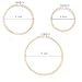 Caydo 6 Pieces 3 Size Kids Small Teaching Embroidery Hoop Set Bamboo Circle Cross Stitch Hoop Ring