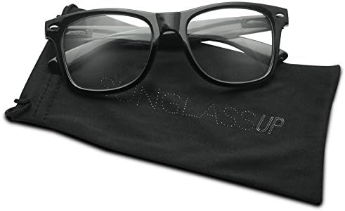 Single or 2 Pairs of Original Classic Horn Rim Rx Magnification Reading Wayfarer Eye Glasses Readers Strength +1.00 +1.25 +1.50 +2.00 +2.50 +3.50 (Black (Single), 3.75)
