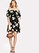Milumia Women's Off Shoulder Ruffles Shift Loose Mini Dress Large Multicolor-1