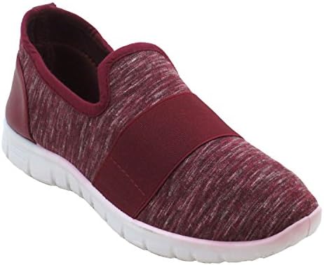 Blue Womens Casual Fashion Sneakers Breathable Athletic Sports Shoes -Bugsy-Heather-H Maroon 7