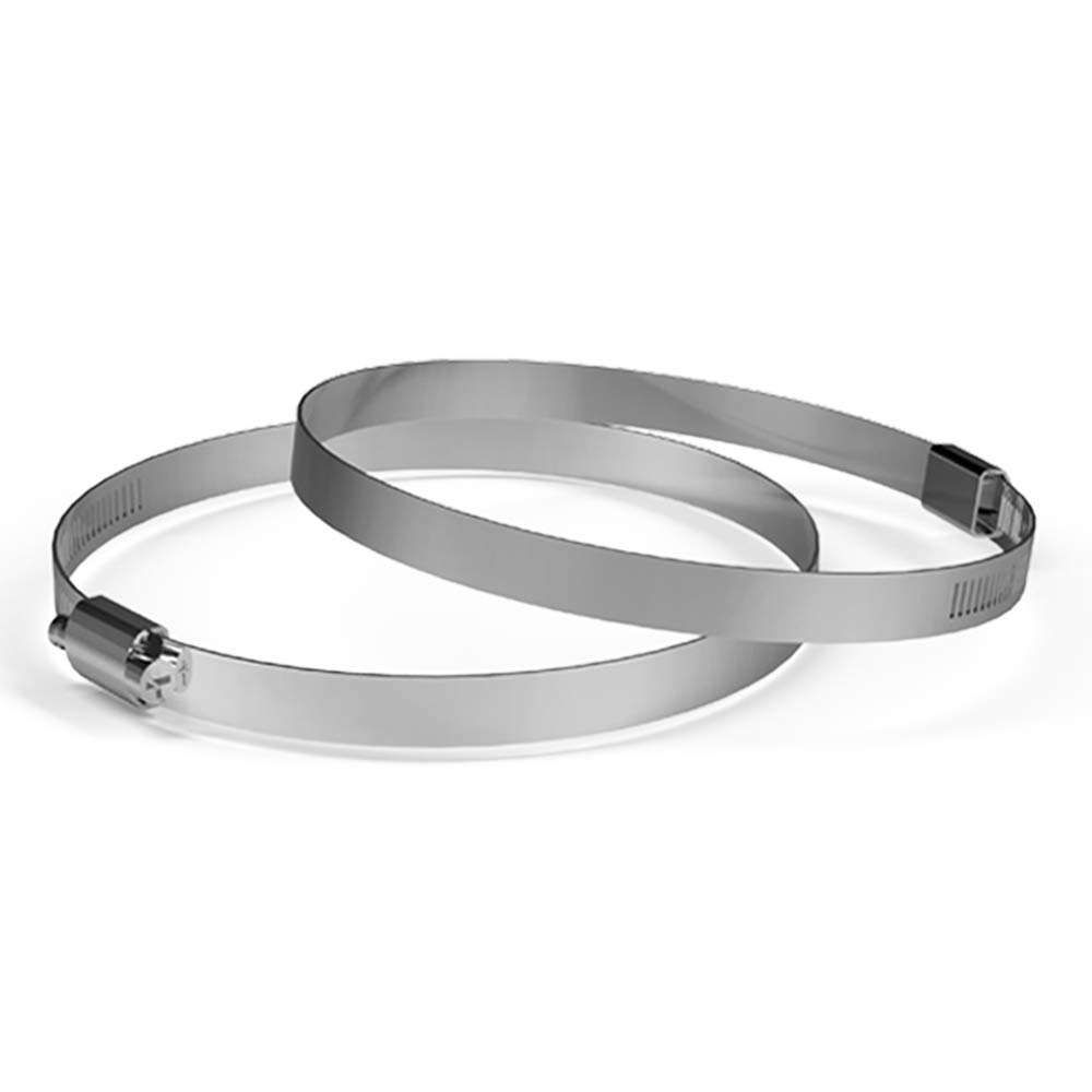 AC Infinity Stainless Steel Duct Clamps, 100mm Pack of 2 for Ducting, Heating, Cooling, Exhaust, Ventilation, 4-Inch