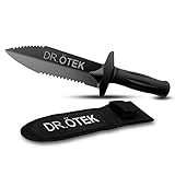 DR.ÖTEK Metal Detector Digger Tool, Sturdy Heavy Duty Double Serrated Edge Digger, Gardening Accessories with Sheath Belt Mount