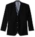 Haggar Men's Big and Tall J.m Premium Stretch Classic Fit 2-Button Coat, Black, 52R