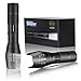 2Pcs Tactical Flashlight, KPSTEK High Lumen XML T6 LED Flashlights Outdoor Portable Water Resistant Tac Light with 5 Modes, Zoom Function, Adjustable Focus (Batteries Not Included)