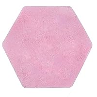 WERSHOW Hexagon Coral Pad Mat for Princess Castle Playhouse for Girls Children Play Tent Indoor and Outdoor Fun(Pink)