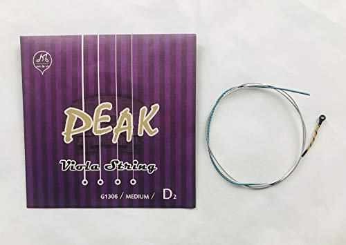 image for MI&VI PEAK Viola Strings – Full Set, Medium, Rope Core, Ball Ends, A