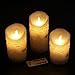 Vinkor Flameless Candles Flickering Candles Birch Bark Set of 4 5