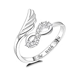 Angel Wing Ring 925 Sterling Silver Guardian