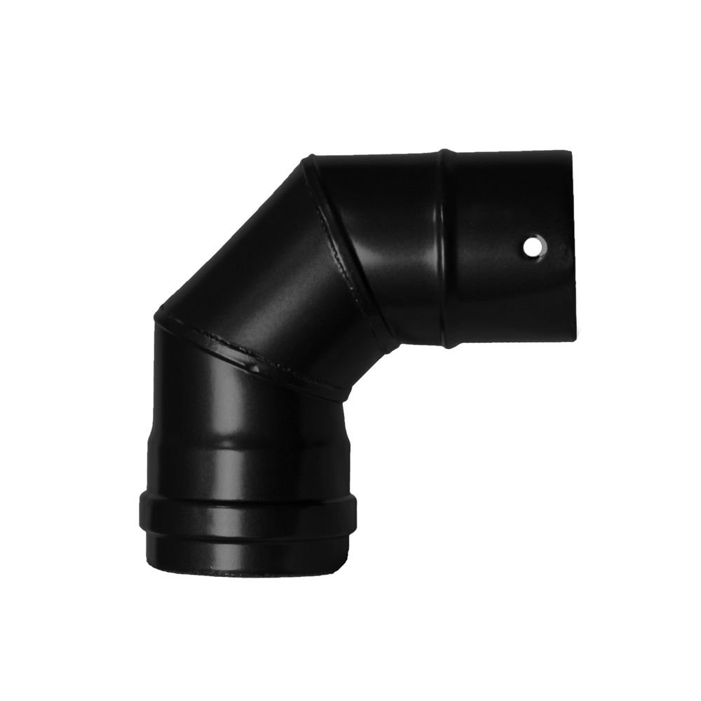 Wolfpack 22013110 – Elbow Pipe for Pellet Stove (Diameter 80 mm, 90 °)