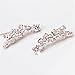 Sweep up CZ Crystal Ear Vine Wrap Pin Ear Cuffs Climbers Hook Earrings (gold-plated-base)