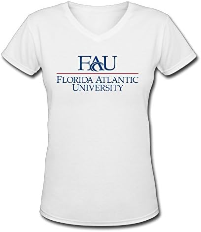 Hanini68 Florida Atlantic University Girl T Shirts V-Neck Slim Fit Soft