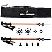 G2 GO2GETHER Hiker Trekking Hiking Poles Telescopic/Aluminum Alloy/Comfort BMM Handle/Auto-Adjustable Strap/Quick Flip Lock/Snow Baskets Attached (Pack of 2 Poles)