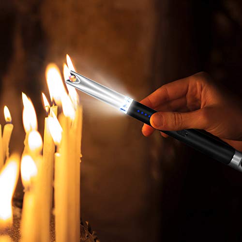 Candle Lighter, Aibrisk Upgraded Electric Rechargeable Arc USB Lighter
