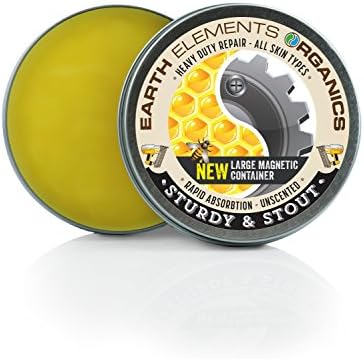 Nourishing, Cold-Pressed, Chamomile Beeswax Balm - Sturdy &amp; Stout - for Heavy Dryness, Burns, Scratches and Cracking