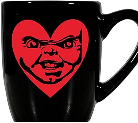 Amazon Com Child S Play Chucky Bride Seed Curse Cult Of Valentine S Day Love Heart Horror Mug Coffee Cup Gift Home Decor Kitchen Halloween Bar Coffee Cups Mugs