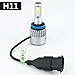 H11 LED Headlight Bulbs H9 H8 COB Chips Fog Light Conversion Kit High Beam 72W 8000LM White 6500K Auto Headlamp -2 Yr Warranty