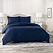 Nestl Navy Blue Duvet Cover King Size - Soft Double Brushed King Duvet Cover Set, 3 Piece, with Button Closure, 1 Duvet Cover 104x90 inches and 2 Pillow Shams