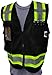 HIGH VISIBILITY BLACK/LIME VEST
