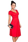 E-color Women V-neck Short Sleeve Party Cocktail Casual Dresses