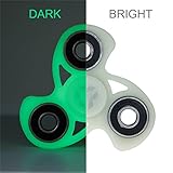 Yomaxer the Walking Ghost Fidget Hand Spinner R188 Bearing Stress Reducer for the Fidgeter (Luminous)