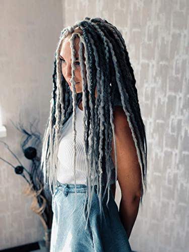 Amazon.com: Synthetic dreads, textured, crochet, roots dreadlocks, dark