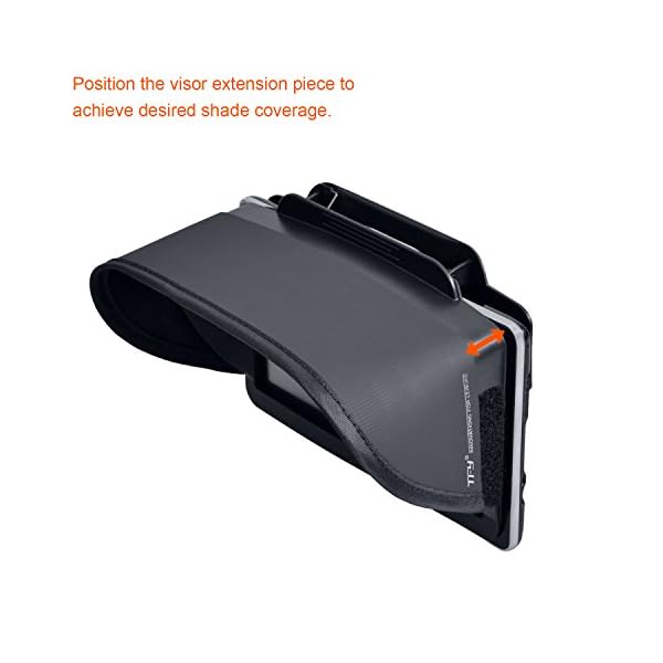 TFY-GPS-Navigation-Sun-Shade-Visor-Plus-Flexible-Visor-Extension-Piece-for-Garmin-nvi-2797LMT-7-Inch-Portable-GPS-and-Other-7-Inch-GPS