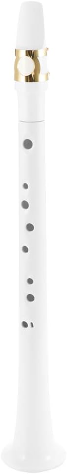 Muslady Pocket Sax Mini Portable Saxophone Little Saxophone White With Carrying Bag Woodwind Instrument