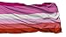 Lesbian Pride Flag 3 x 5 Feet (36 x 60 inches) Pride, Gay, LGBT, Polyester With Two Metal Grommets Flagpole