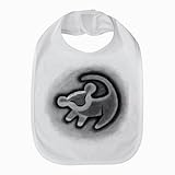 Simba Lion King Sketch At Tree Bib Cotton Velcro Fastener Closure